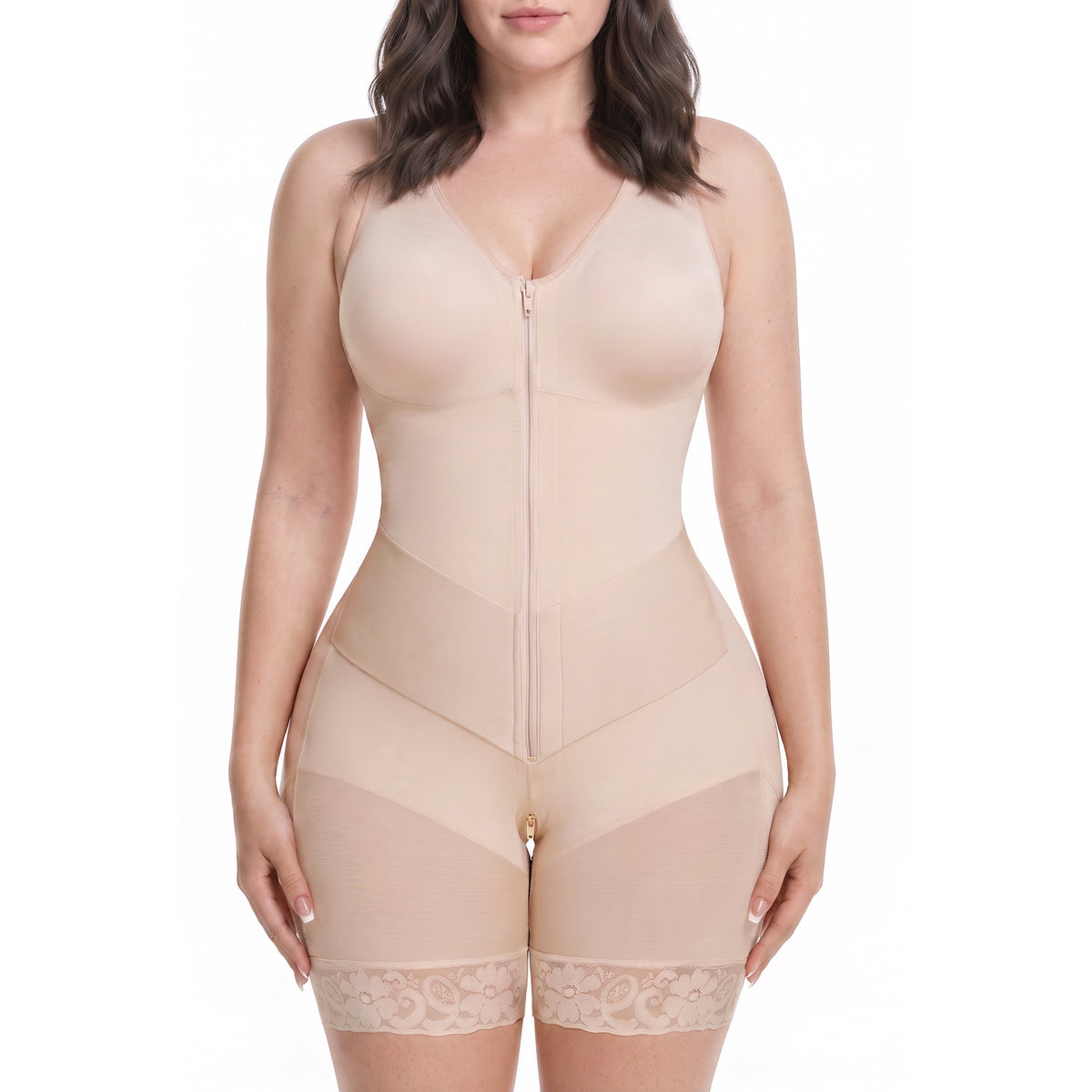 Front-Zip Recovery Bodysuit